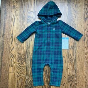NWT Vineyard Vines Blue Plaid Baby One Piece